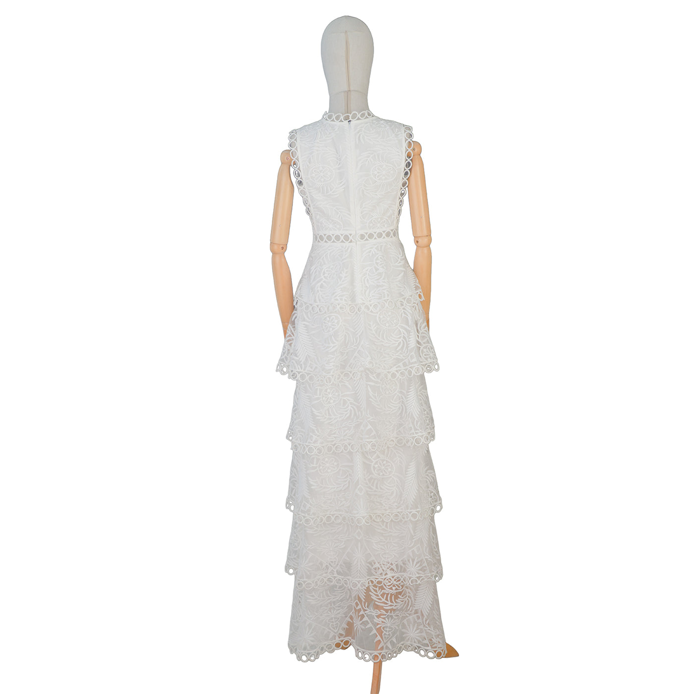 White Tiered Lace Maxi Dress – Fresh, Light &amp; Graceful