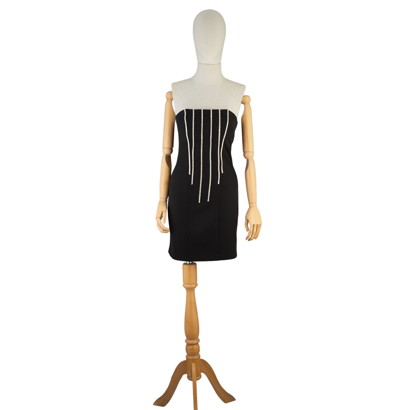 Pearl-Strand Mini Dress – Chic &amp; Confident