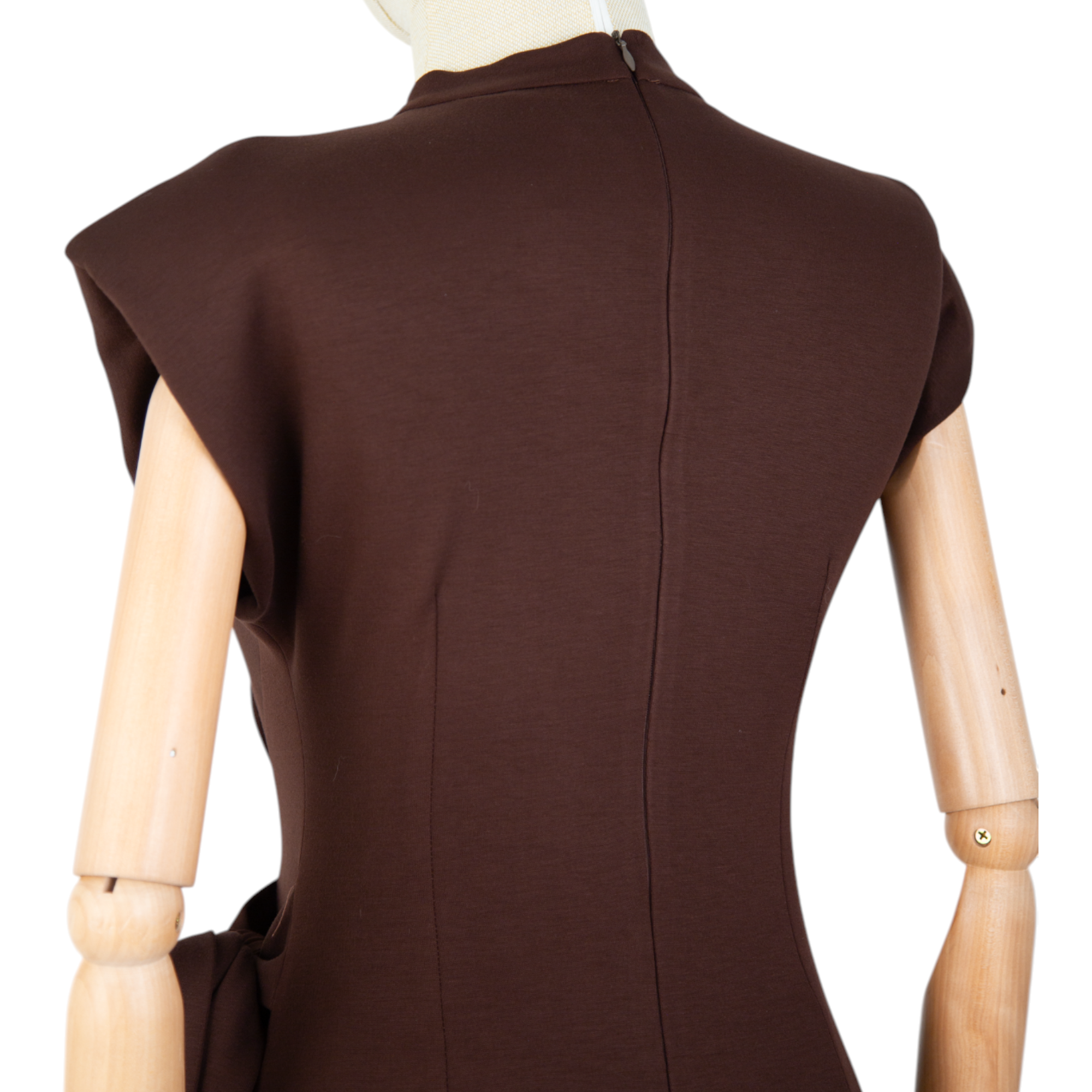 Chocolate Draped Midi Dress