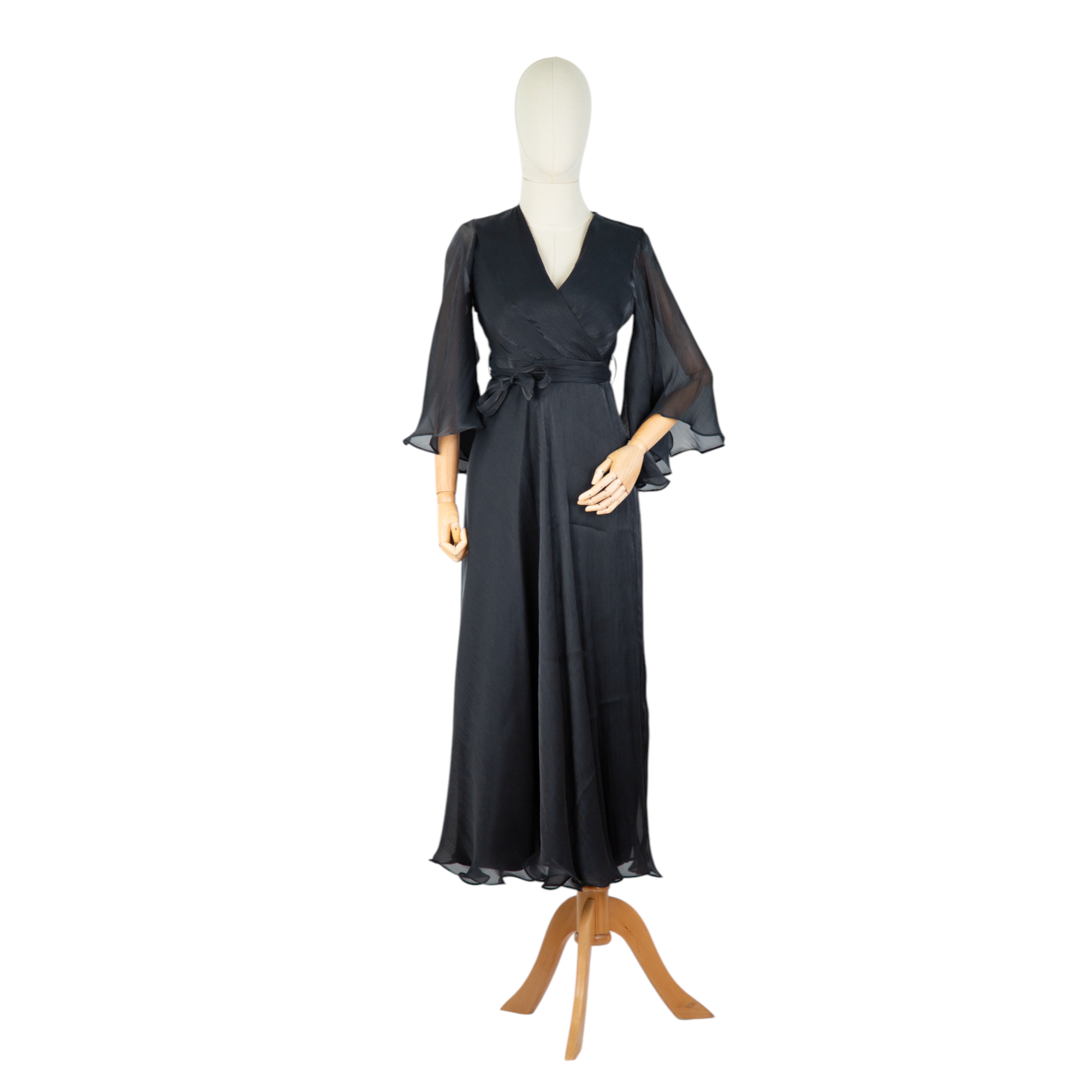 Black Chiffon Grace Dress