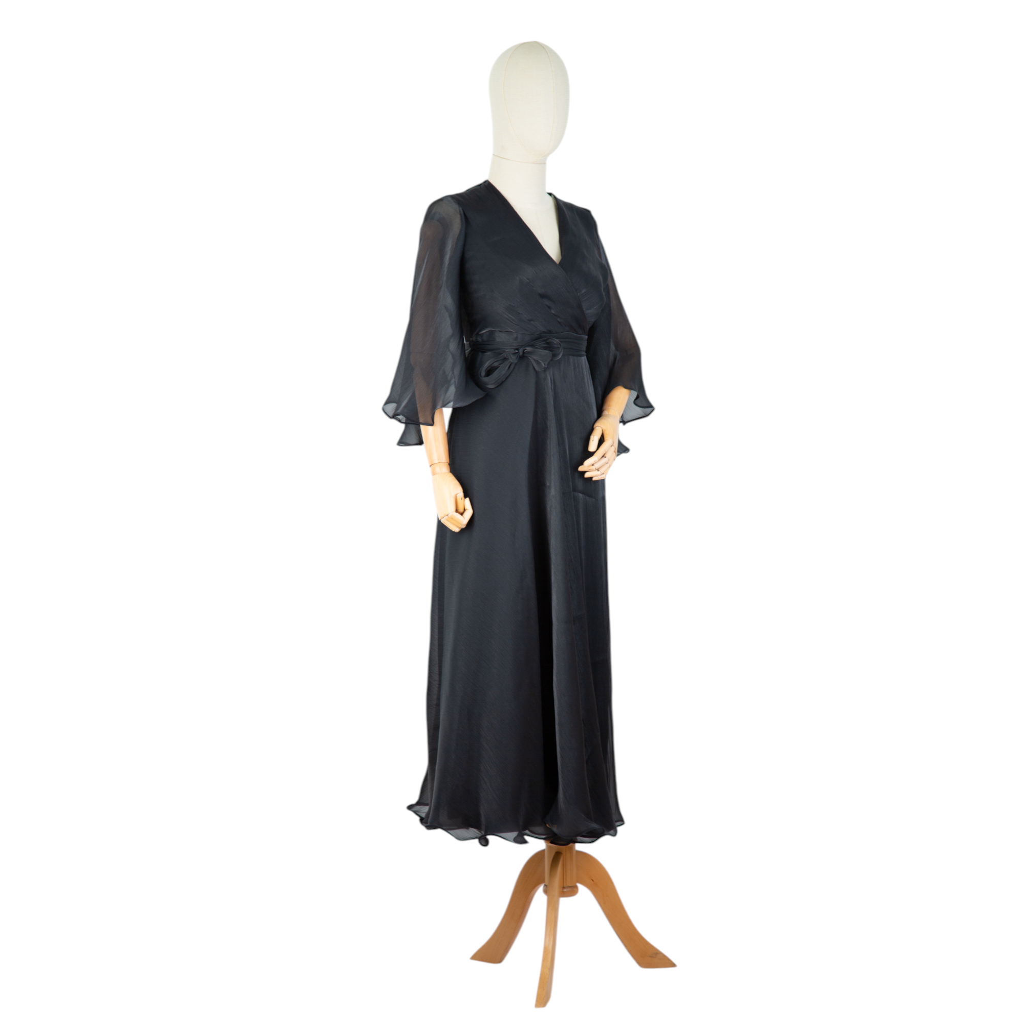 Black Chiffon Grace Dress